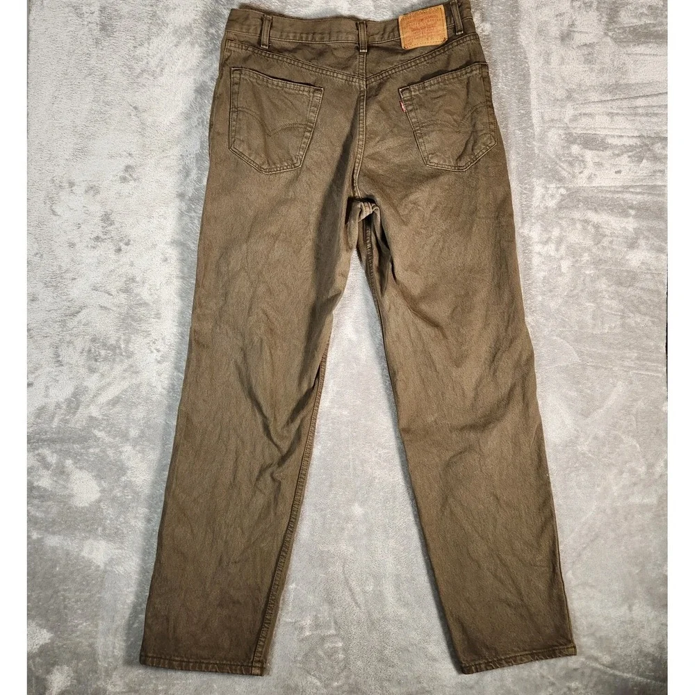 Vintage Levi's 550 Jeans 36x32 Forrest Green 80s 90s‎ Made In USA Cotton 2002